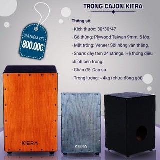 Trống cajon hippo kiera | tặng bao đựng | đệm ngồi