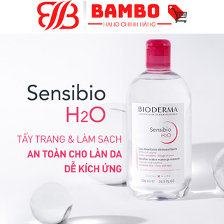 Nước Tẩy Trang Bioderma Sensibio H2O Chính Hãng Cho Da Dầu Mụn Và Da Nhạy Cảm 500ml