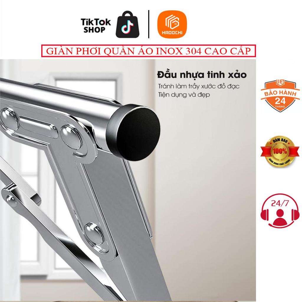 Giàn Phơi quần áo khung chữ X Hadochi loại sào treo đồ thông minh, giá phơi gấp gọn có bánh xe tiện di chuyển