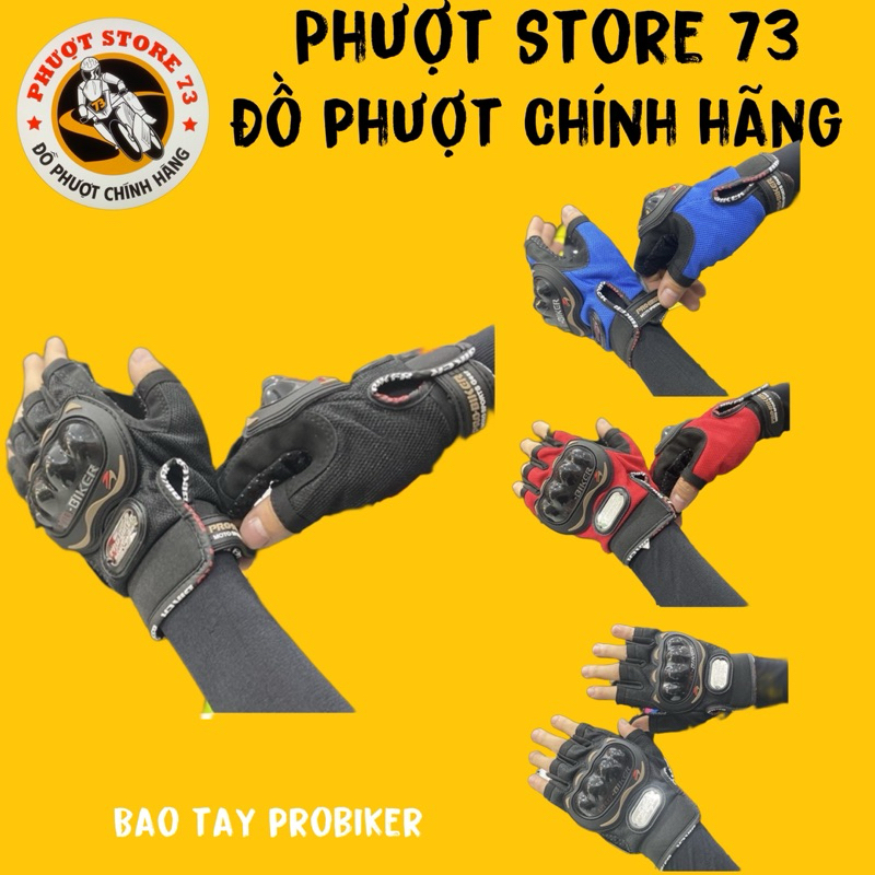 Găng Tay Probiker Xe Máy Cụt Ngón Có Gù Bảo Vệ Găng Tay Đi Phượt Găng Tay Chống Nắng Hàng Loại 1 Cao cấp