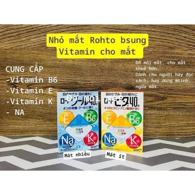 Nước Nhỏ Mắt Rohto 12ml Nhật Bản