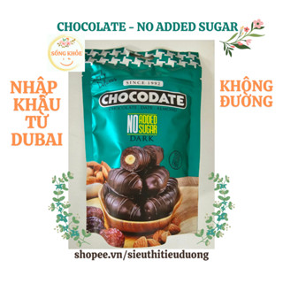 Sô cô la đen không đường bọc chà là, nhân hạnh nhân CHOCODATE - Sản xuất tại DUBAI