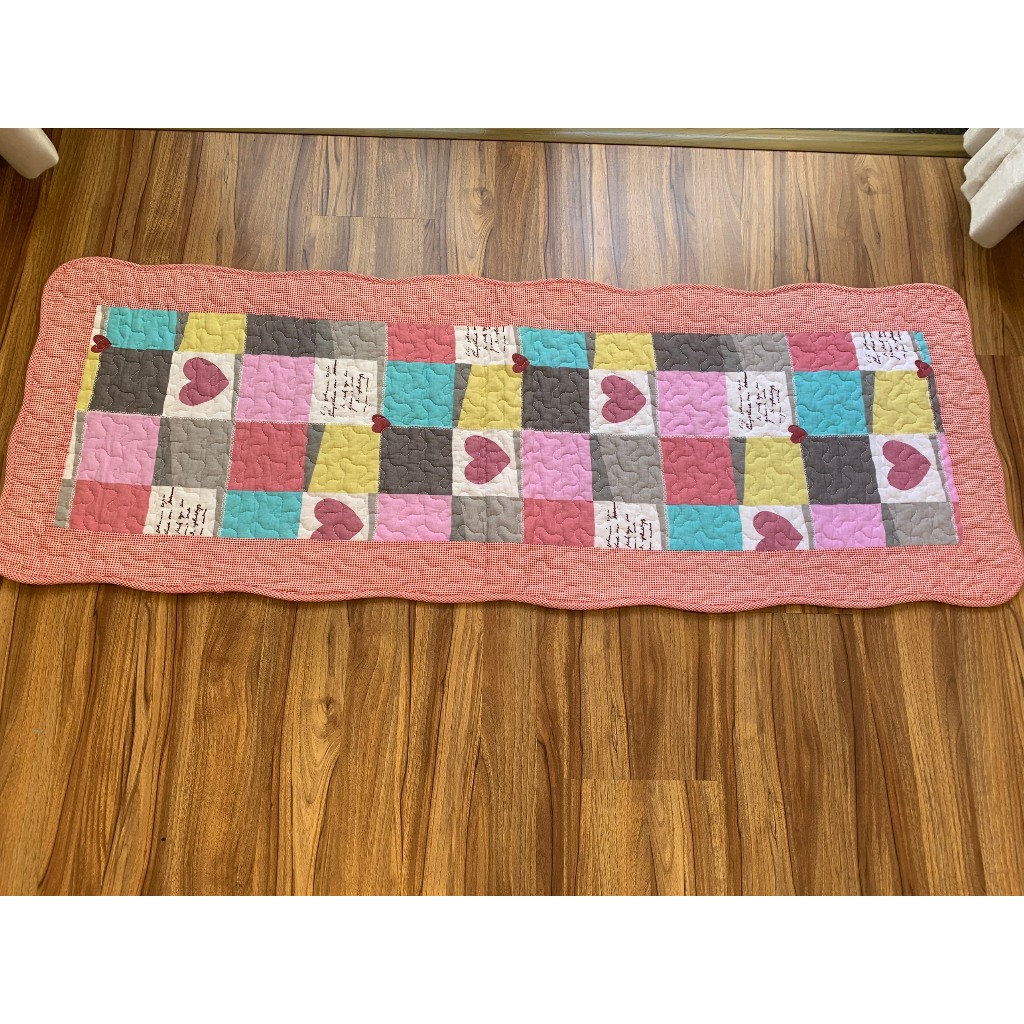 Thảm dài nhà bếp hoặc để cạnh giường, 100% Cotton siêu thấm hút, họa tiết đáng yêu