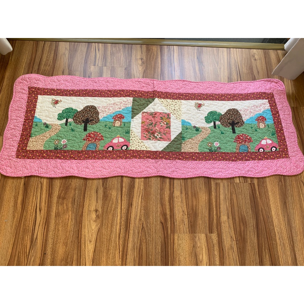 Thảm dài nhà bếp hoặc để cạnh giường, 100% Cotton siêu thấm hút, họa tiết đáng yêu