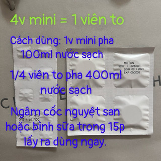 Viên khử trùng Milton lẻ