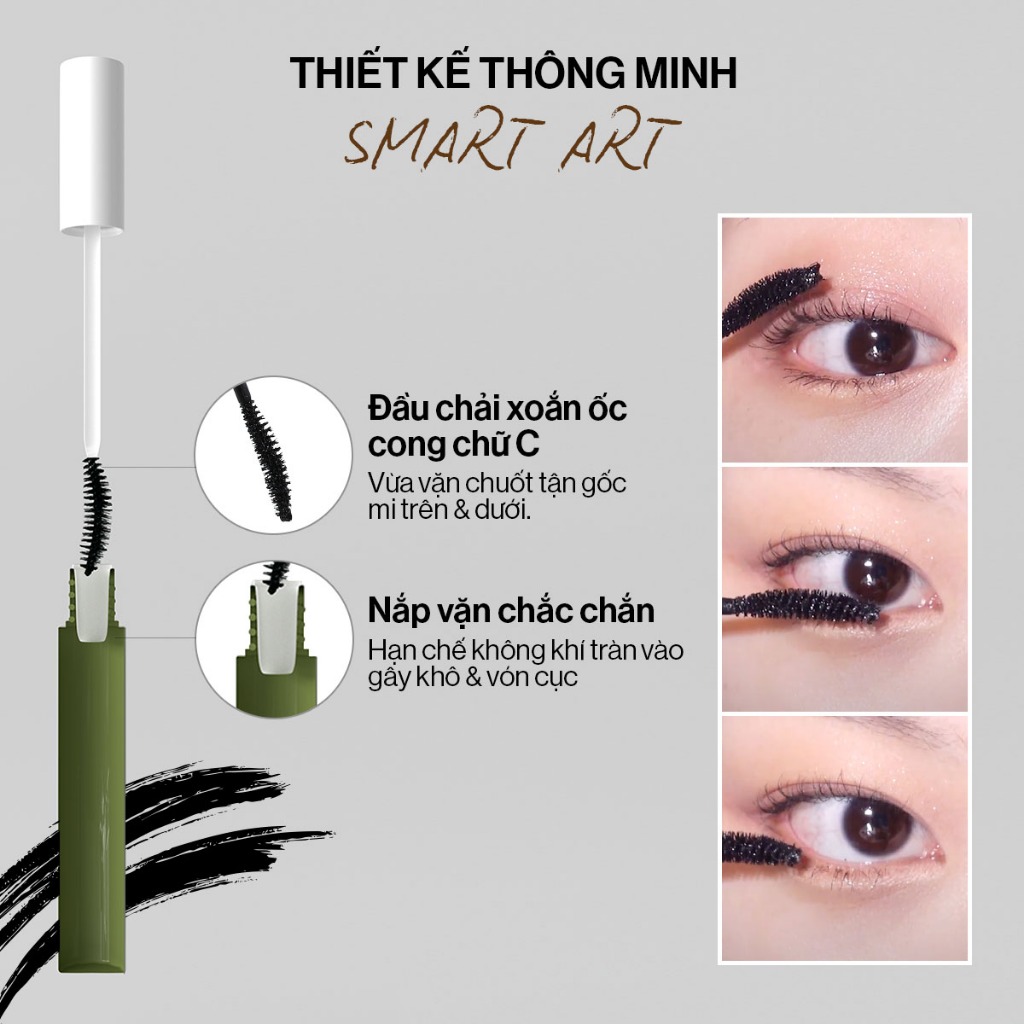 [NEW] Combo Mascara Glamrr Q Cong Dày Chống Nước Thuần Chay (7g) & Kẻ Mắt Glamrr Q Chống Nước Thuần Chay (0.6g)