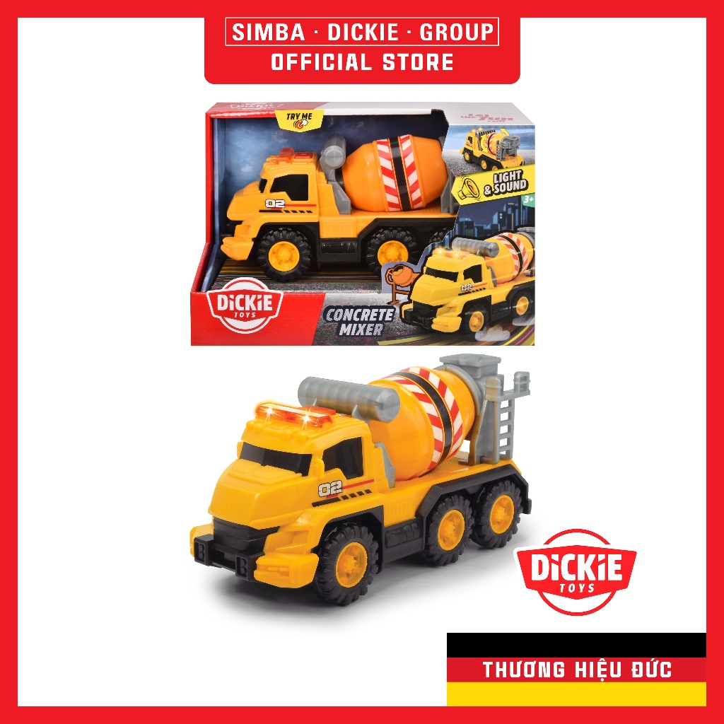 Đồ Chơi Xe Bồn Trộn Bê Tông DICKIE TOYS Concrete 203302024 - Simba Toys Vietnam