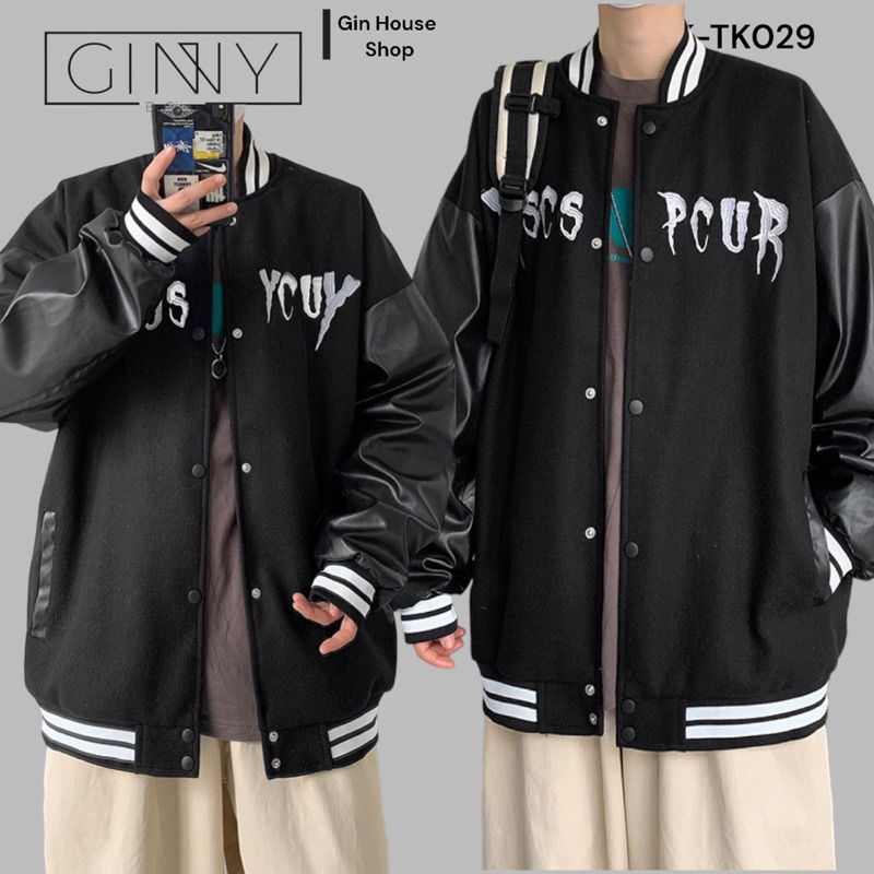 Áo khoác kaki varsity Curs TK-011 GINNY siêu hot trend cool ngầu