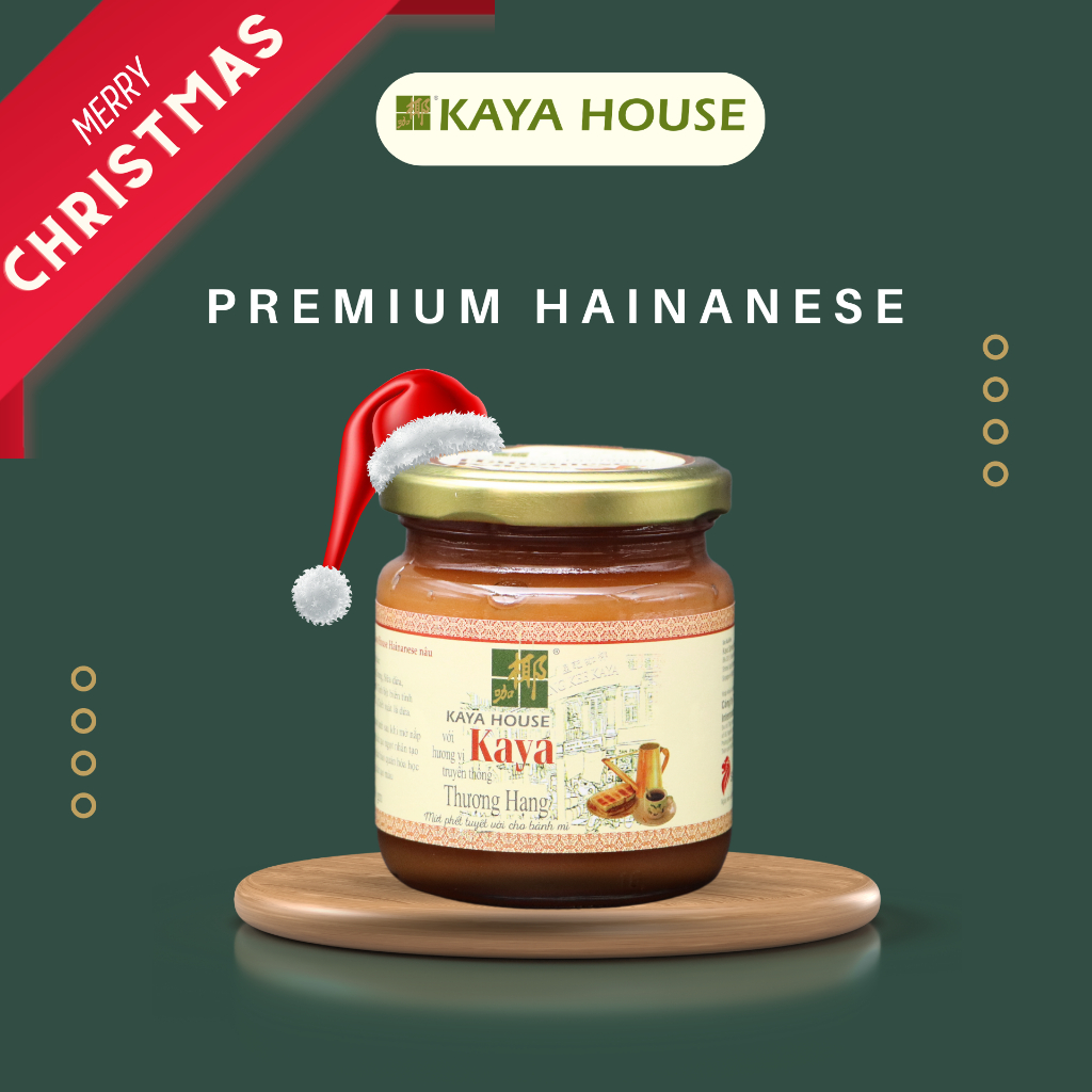 Mứt Kaya Singapore Premium Hainanese 240G - Kaya House - Ăn kèm với Sandwich, làm nguyên liệu nấu ăn