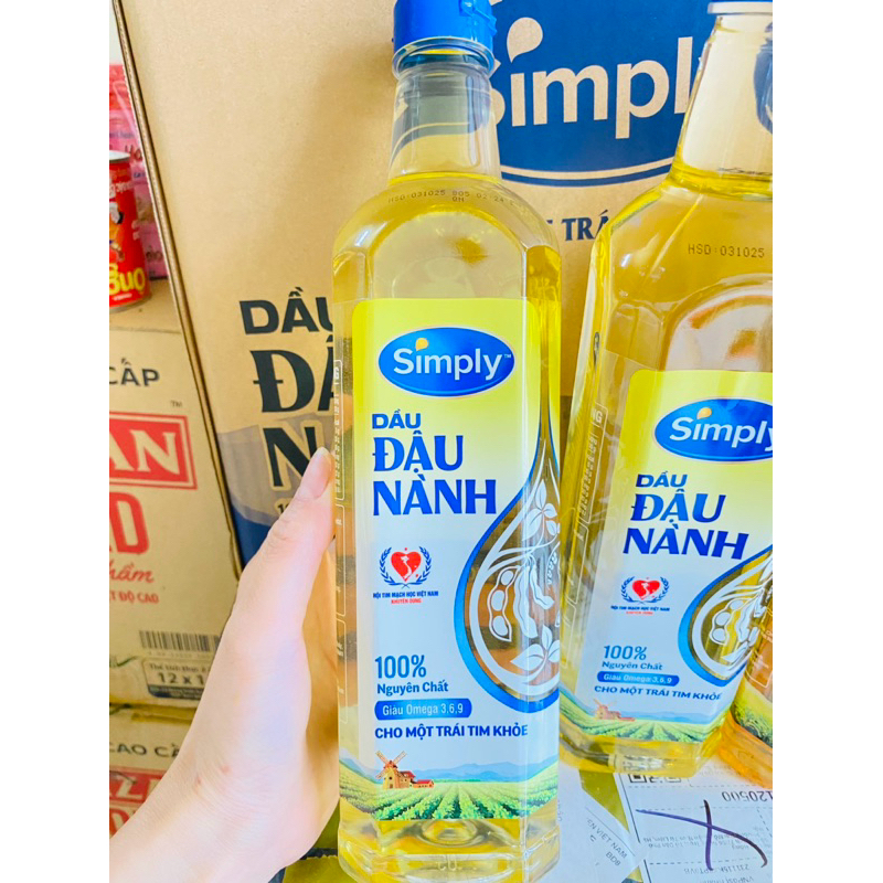 Dầu Ăn Đậu Nành Simply/ neptune / mezan / cái lân / tường an  1L