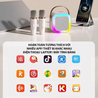LOA BLUETOOTH K12 KÈM 2 MICRO