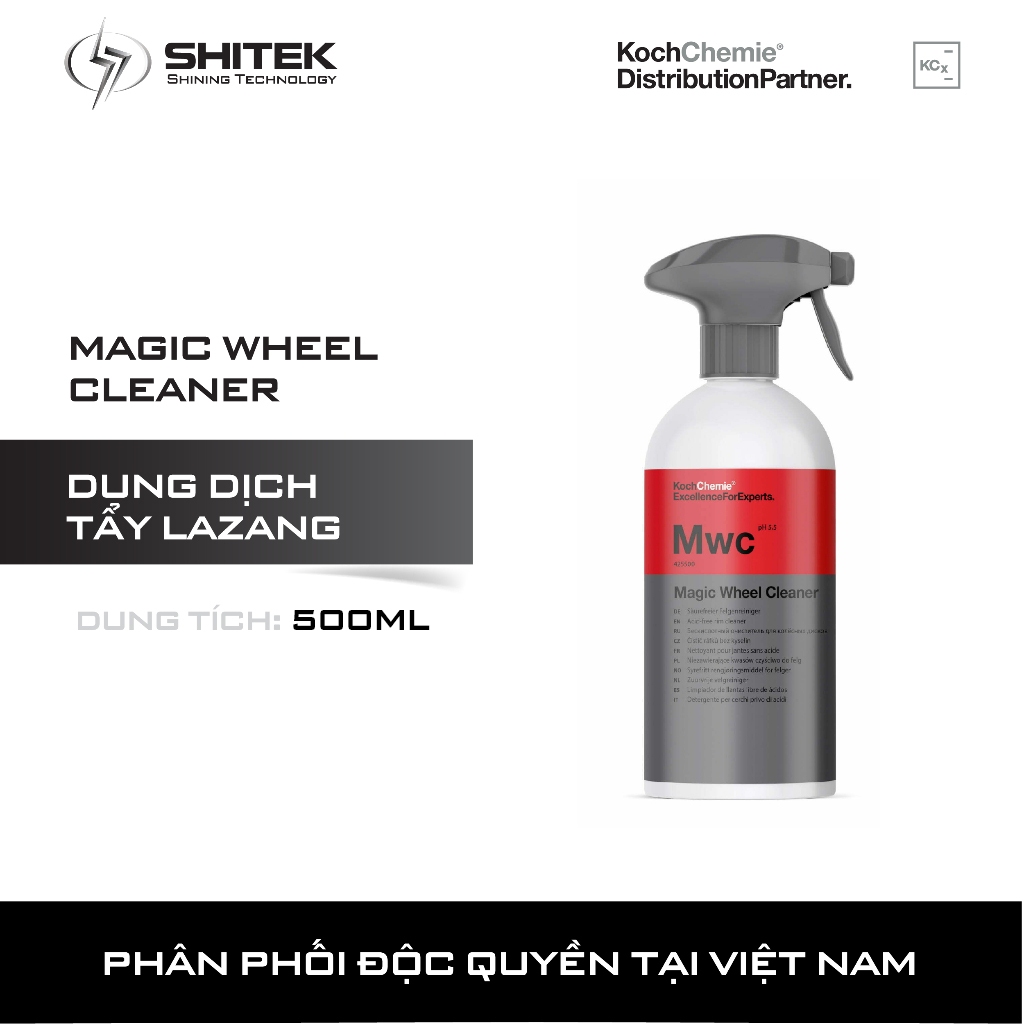 Dung dịch tẩy lazang ô tô - Magic Wheel Cleaner 500 ml Koch Chemie (nguyên bản)