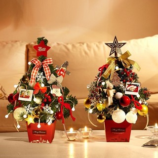 Cây thông noel hàn quốc full phụ kiện cực xinh lung linh tặng kèm đèn