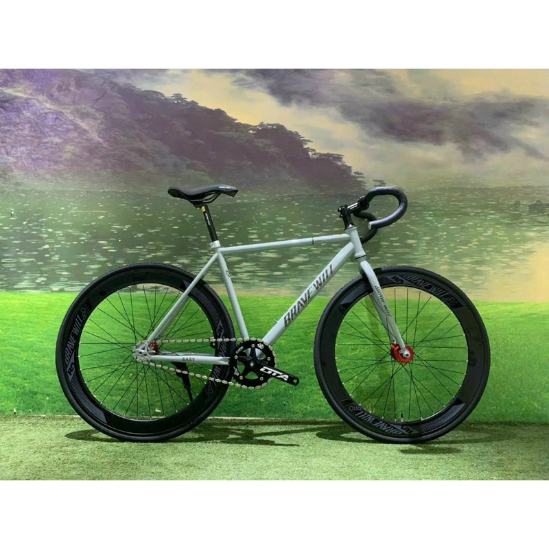 Xe đạp Fix Gear BraveWill X1  tay cong bánh 700cc năm 2023