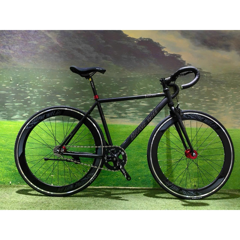 Xe đạp Fix Gear BraveWill X1  tay cong bánh 700cc năm 2023