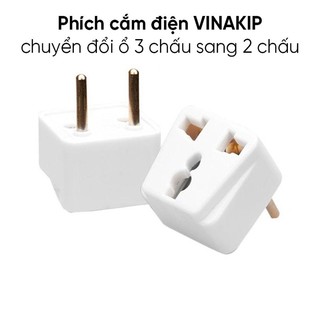Đầu Chuyển Đổi 3 Chấu cho Phích cắm điện, chuyển đổi 3 chấu sang 2 chấu