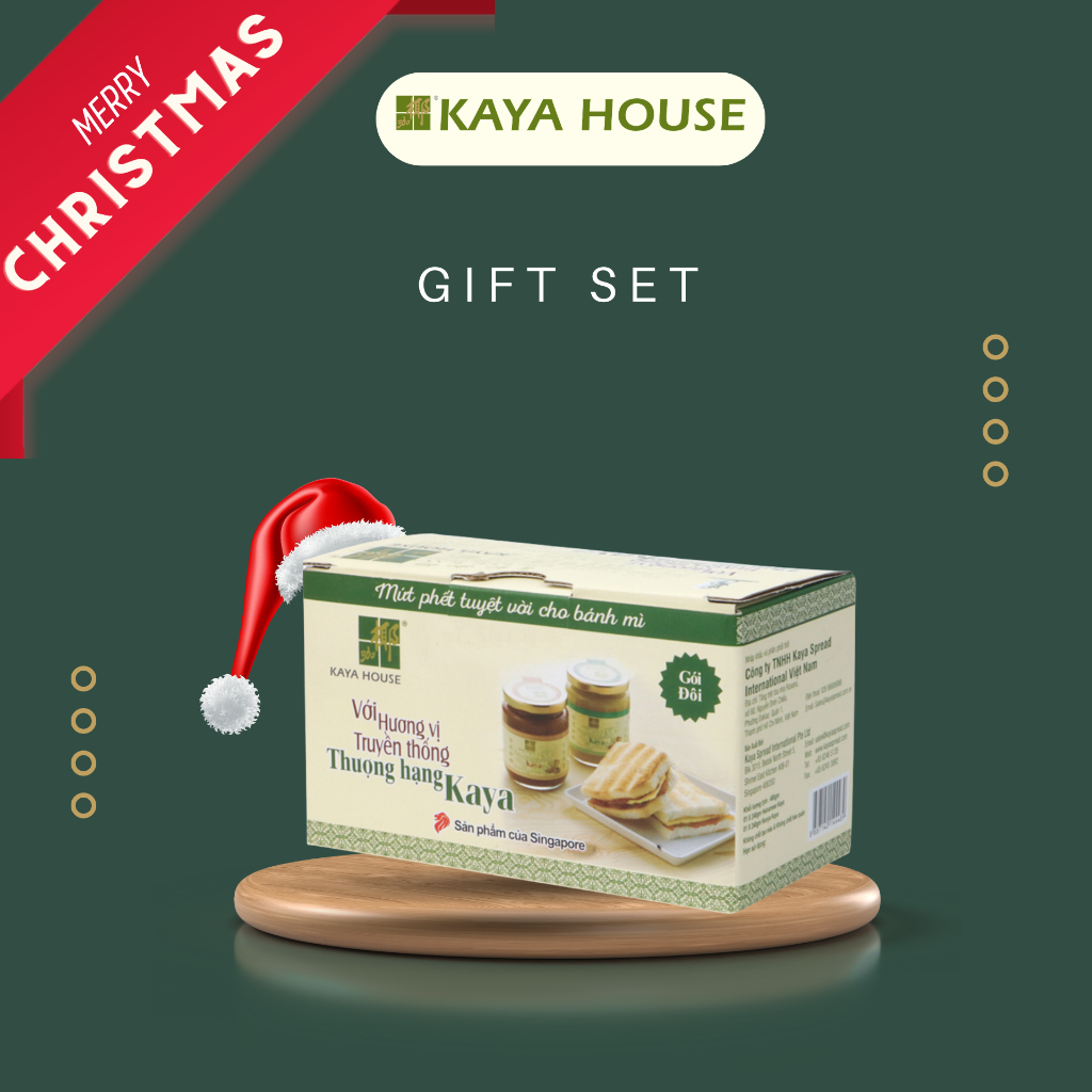 Bộ 2 hũ mứt Kaya Singapore Thượng hạng - Kaya House - Ăn kèm với Sandwich, làm nguyên liệu nấu ăn