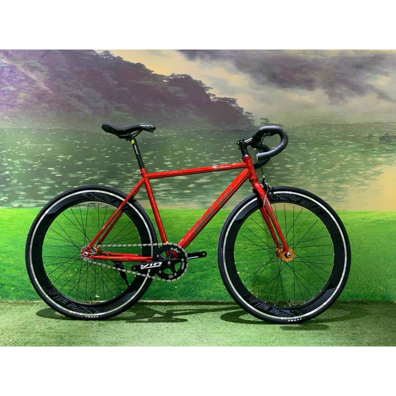 Xe đạp Fix Gear BraveWill X1  tay cong bánh 700cc năm 2023