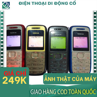 Điện thoại cổ Nokia 1208 tặng kèm phụ kiện - BH 12 tháng 1 đổi 1 Trong 1 Tháng Đầu Tiên