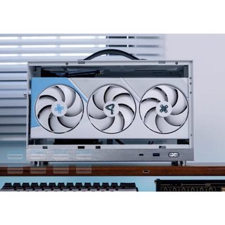 [PCNGON] Vỏ case máy tính Mini ITX Shiny Snake S400 - Trắng (Type C, Riser 3.0)