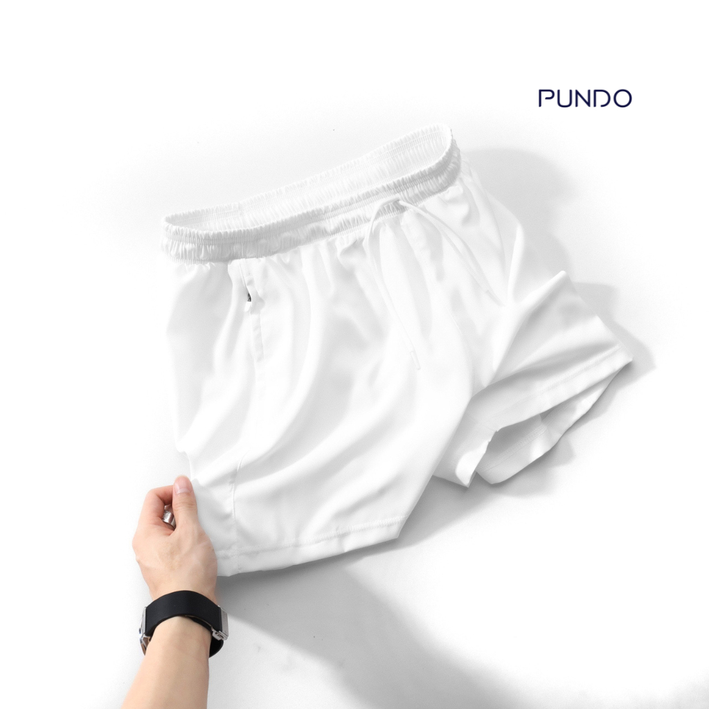 Quần short thể thao nam cao cấp chất liệu spandex có lớp lót PUNDO QSPD22