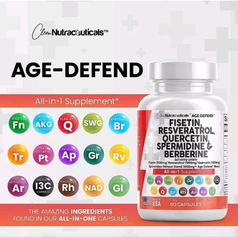 Viên Fisetin Tăng Sinh NMN, NAD Plus, Tăng Glutathione, 16 Hoạt Chất Trẻ Hóa Cấp Độ Tế Bào, Kéo Dài Tuổi Thọ Nutra