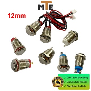 Nút nhấn kim loại 12mm chống nước