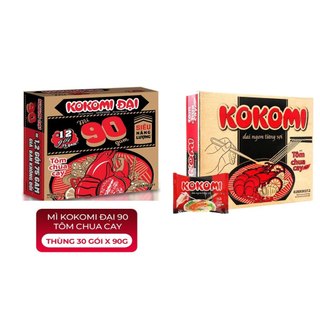Thùng 30 gói mì kokomi 90 gram