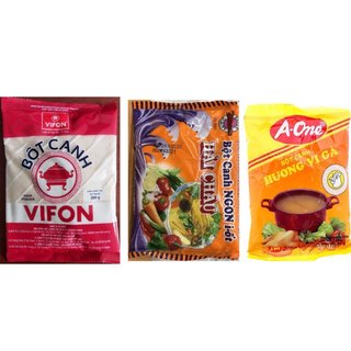Bột canh vifon 200g - bột canh iot hải châu 180g - bột canh gà aone 180g