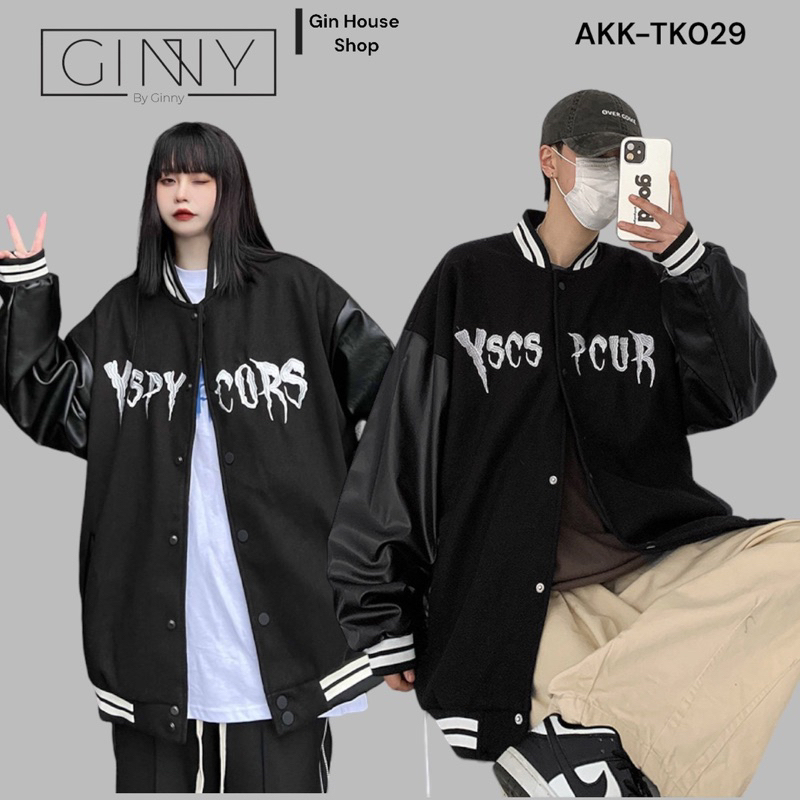Áo khoác kaki varsity Curs TK-011 GINNY siêu hot trend cool ngầu