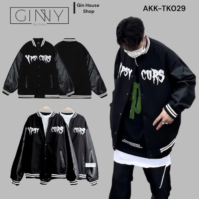 Áo khoác kaki varsity Curs TK-011 GINNY siêu hot trend cool ngầu