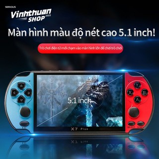 Máy chơi game X7 cầm tay màn hình 5.1 inch 8G - 900 game Siêu Ngon mượt mà  Hỗ Trợ TF Chất Lượng Cao