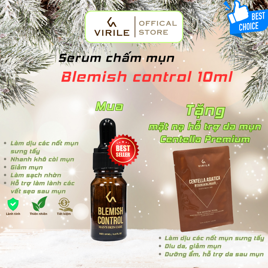 Serum giảm mụn mờ thâm mụn blemish control - SKIN 7DAY 10ml