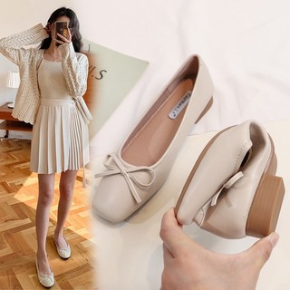  Giày Bệt Nữ Mũi Tròn Giày Búp Bê Charm Nơ Chất Liệu Da Mềm  Đi Êm Chân Mẫu Mới Nhất 2023_DA889 