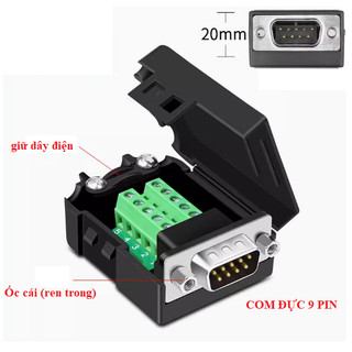 Đầu cắm cổng DB9 đầu cổng COM RS232 không cần hàn dây
