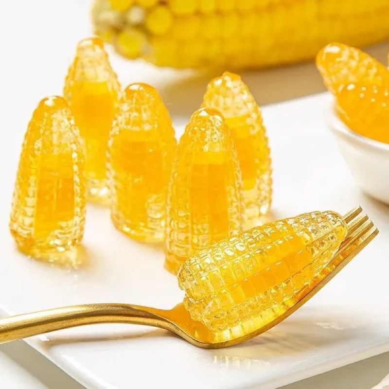 Kẹo ngô dẻo trong suốt nhân chảy Coowy gói 500g