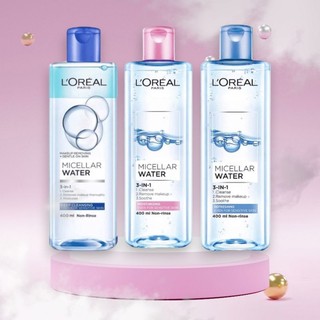 Nước Tẩy Trang Loreal sạch da. mềm mịn dành cho da nhạy cảm 400ml