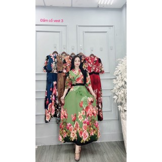 Đầm dáng dài, đầm dự tiệc thiết kế cổ Vest sang trọng lịch lãm Mã 249 Angel Thúy House