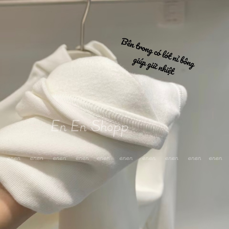 Áo thun lót nỉ bông giữ nhiệt
