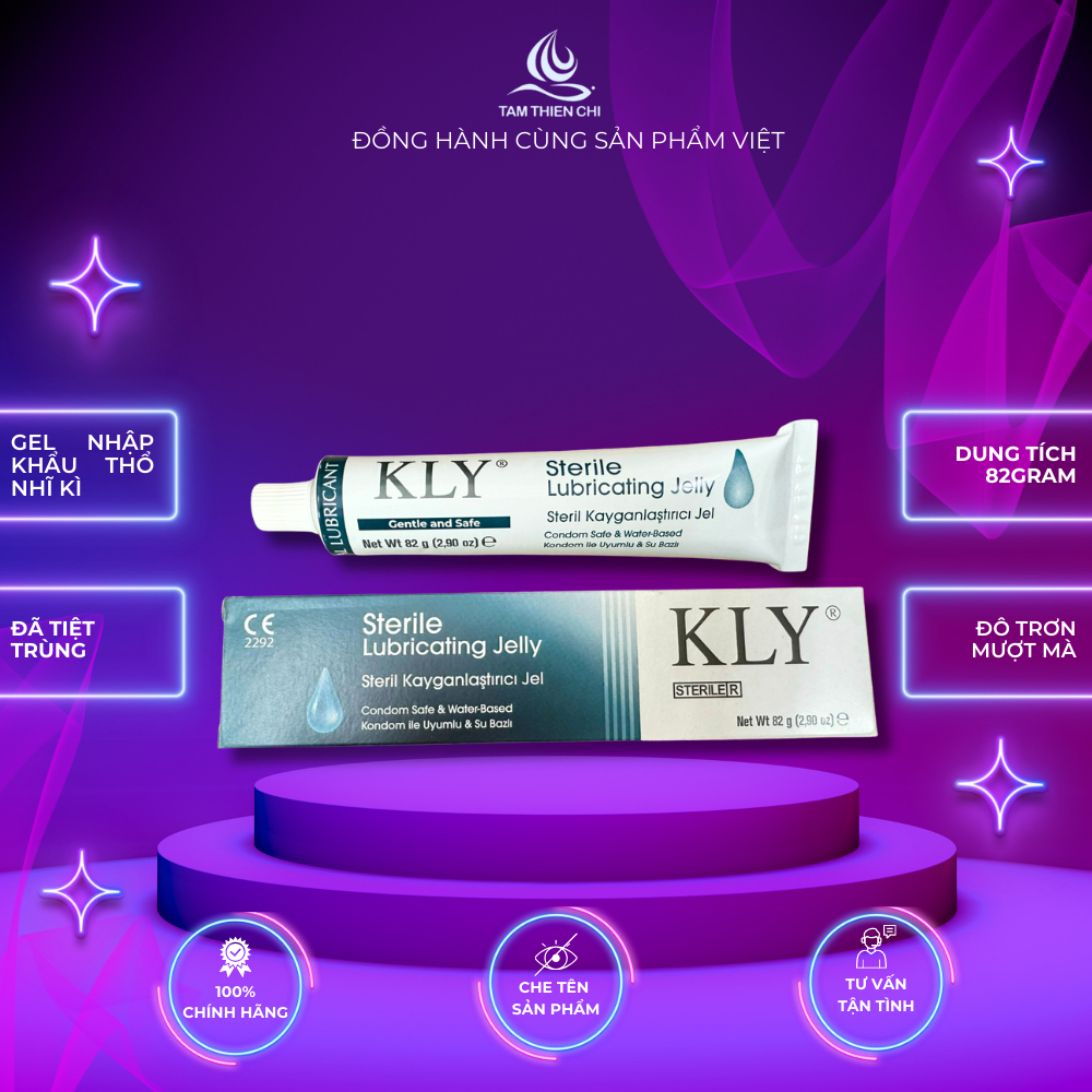 Gel bôi trơn gốc nước an toàn KLY hộp 82G