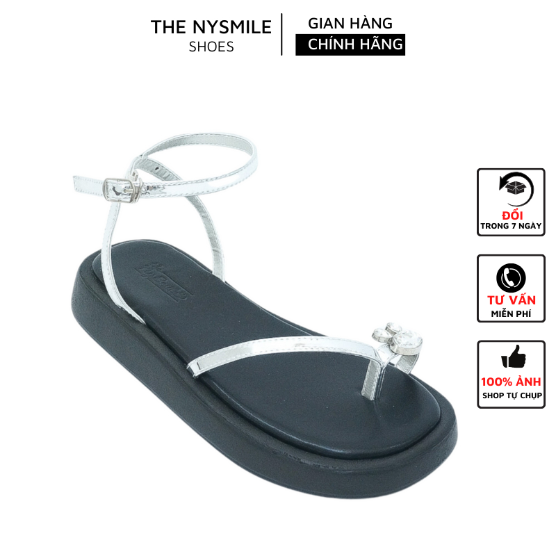Giày sandals xỏ ngón sandals đế bánh mì 3p - THENYSMILE - SLAYDU