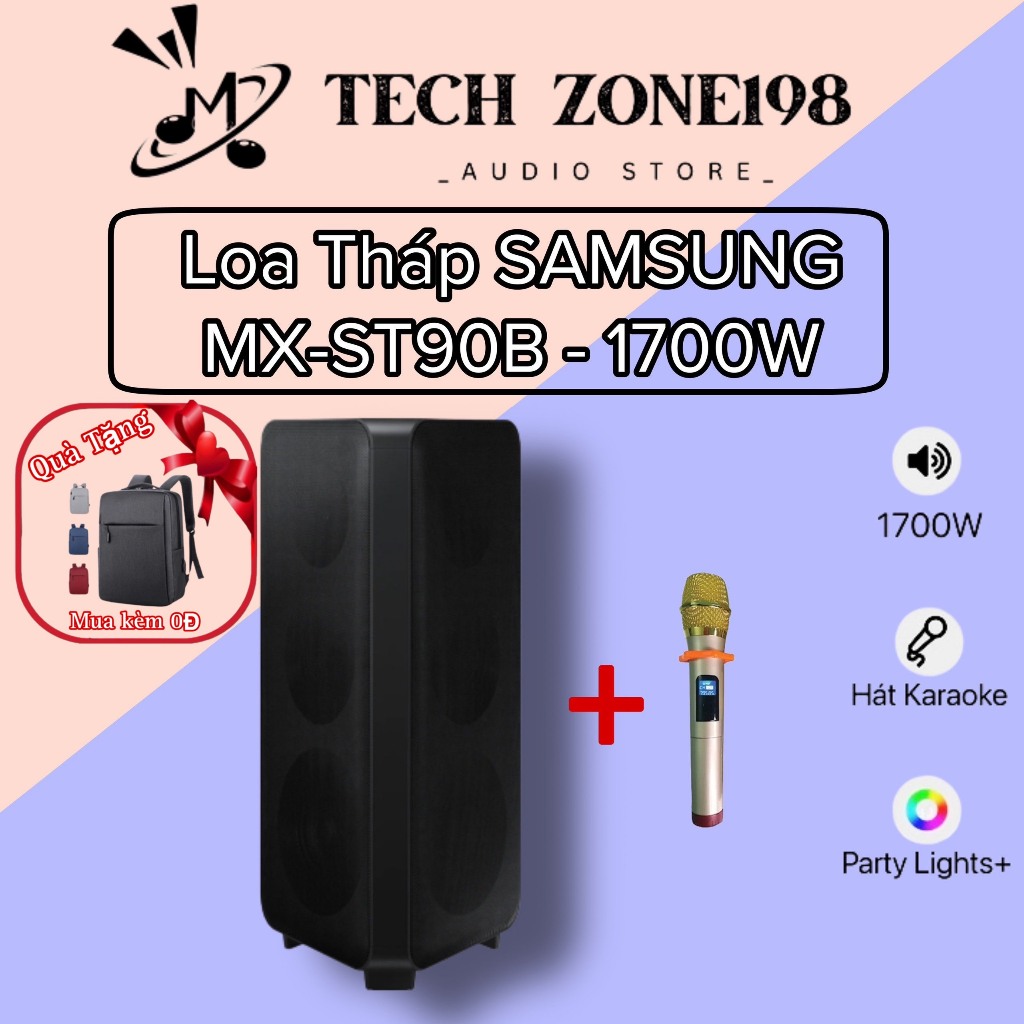 [FREESHIP TOÀN QUỐC] Loa tháp Samsung MX-ST90B 1700w hàng chính hãng