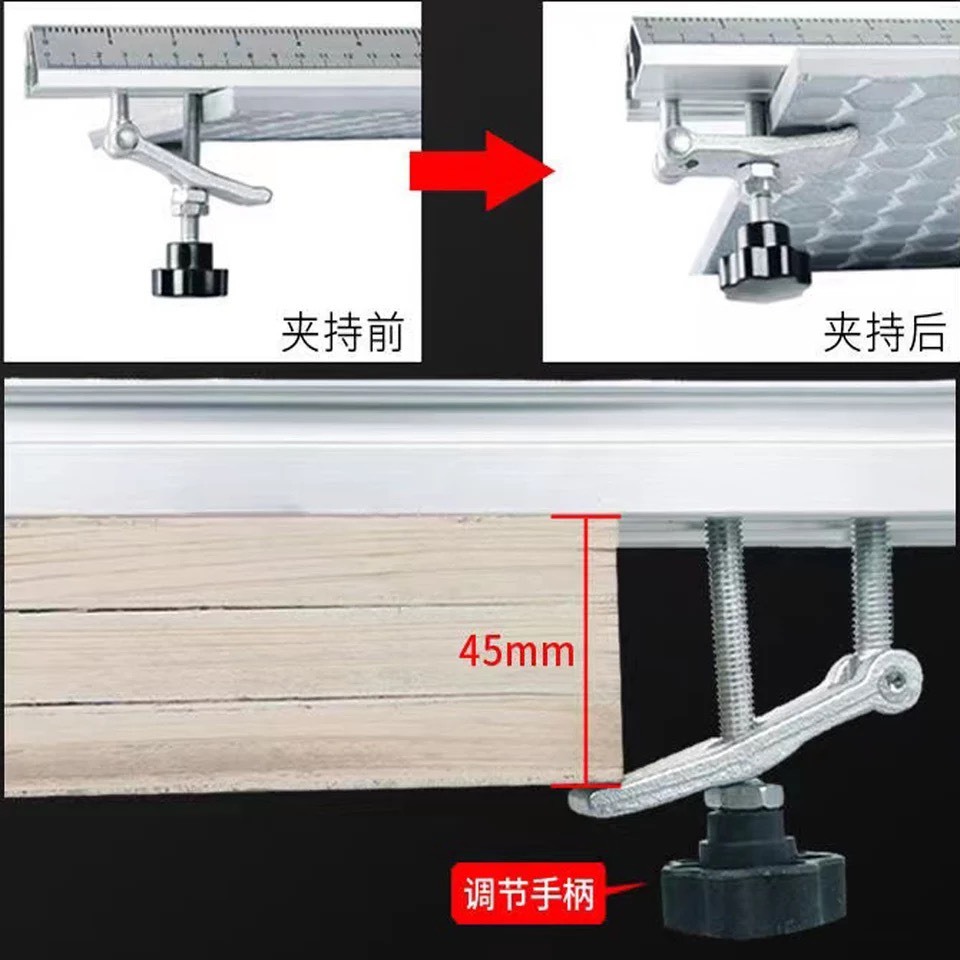 Thanh nhôm xả ván 135cm có in thước