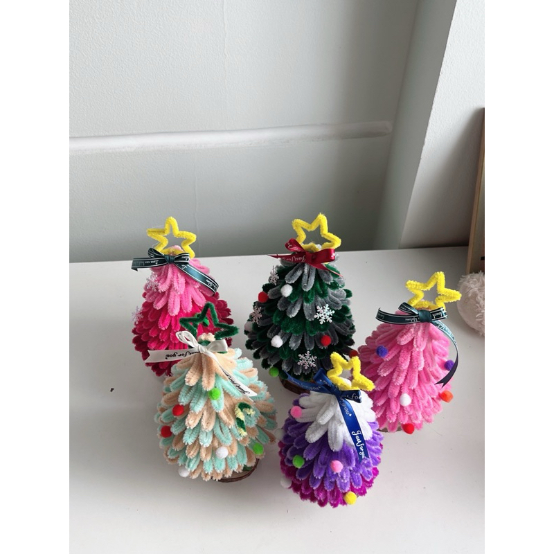 SET NGUYÊN LIỆU làm cây thông noel bằng kẽm nhung -Diy quà tặng cho bạn bè, người thân trang trí giáng sinh