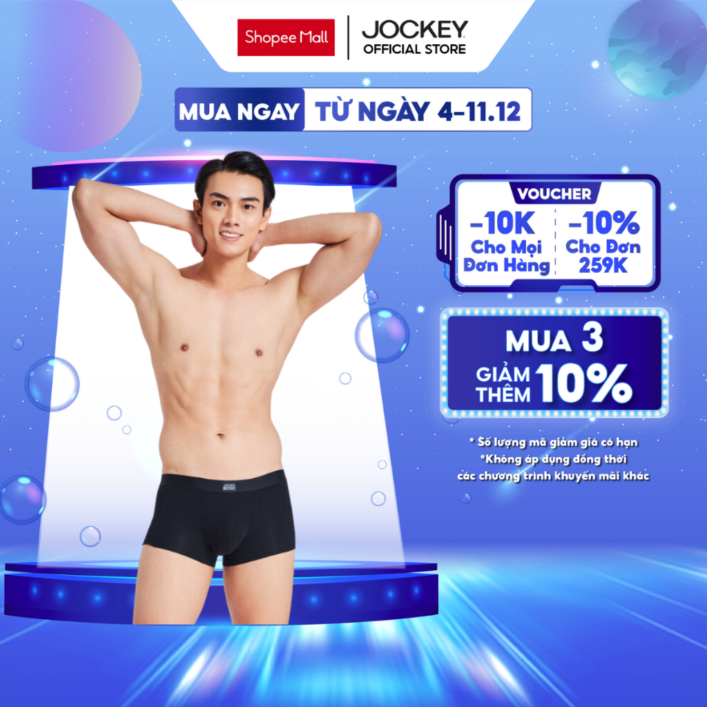 Quần Lót Nam Thun Bamboo Jockey Dáng Trunk Co Giãn Thoải Mái Màu Xám đậm - J1249_P1