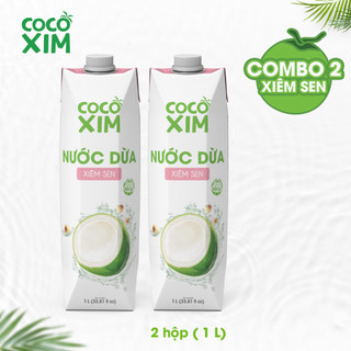COMBO 2 Nước dừa đóng hộp Cocoxim Sen dung tích 1000ml/Hộp