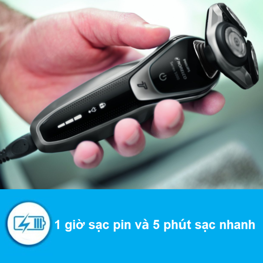 Máy cạo râu khô và ướt cao cấp nhãn hiệu Philips Norelco S5940/88 - CHÍNH HÃNG HÀ LAN