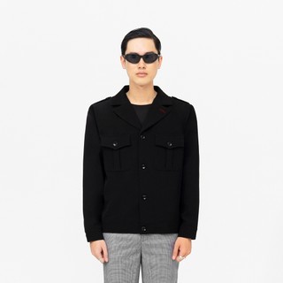 Áo Khoác Đen Basic ROY DESIGN - Military Jacket