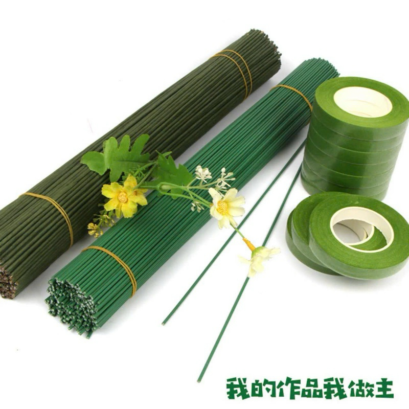 3 cành kẽm làm thân cành hoa, làm thân cây thông noel, cành kẽm xanh dài 40cm huytuan3010