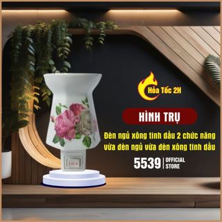 Đèn ngủ xông tinh dầu gốm sứ cắm tường bằng điện cao cấp 2 chức năng vừa đèn ngủ vừa đèn xông tinh dầu - 5539 Store